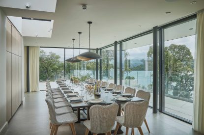 The dining room at Ty Culfor, Anglesey