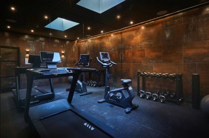 The gym at Ty Culfor, Anglesey