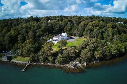 Aerial view of Ty Culfor, Anglesey