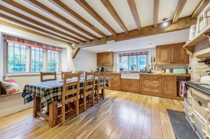 The dining kitchen at Preedy's Cottage, Cotswolds