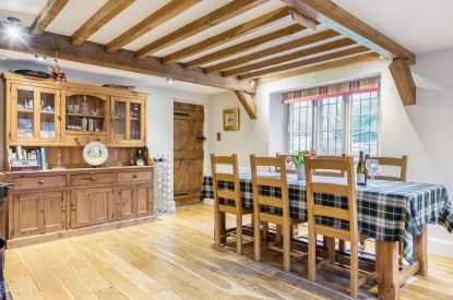 The dining area at Preedy's Cottage, Cotswolds