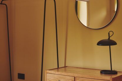 A king size bedroom at Hay Barn, Powys