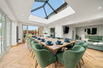 The dining room at Forge Cottage, Staffordshire