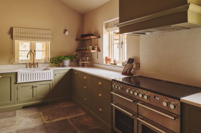 The kitchen at Mill House, Powys