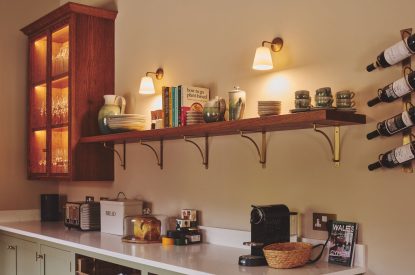 The kitchen at Mill House, Powys