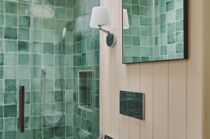 A bathroom at Mill House, Powys
