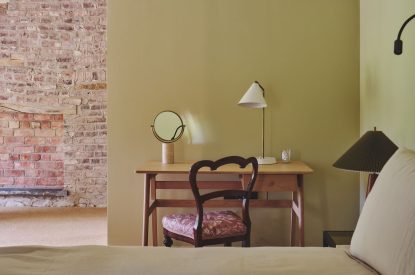 A king size bedroom at Mill House, Powys