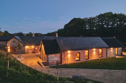 The driveway at Mill House, Powys