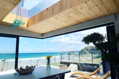 Views to the sea at The Tide House, Cornwall