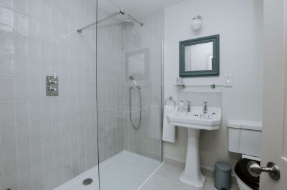 A shower room at Havenwood, Oxfordshire