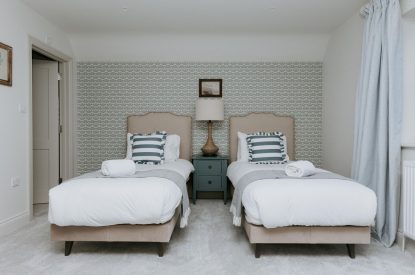 A twin bedroom at Havenwood, Oxfordshire