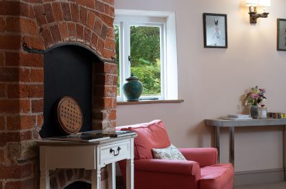 The living room at Wyvern House, Shropshire