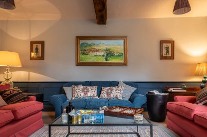 The living room at Wyvern House, Shropshire