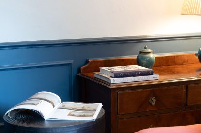 The living room at Wyvern House, Shropshire