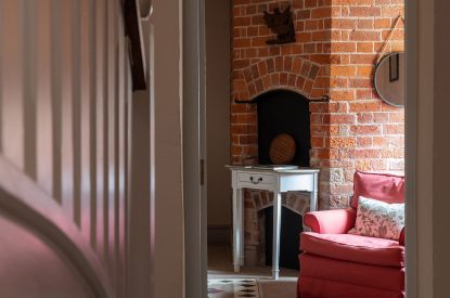 The living room at Wyvern House, Shropshire