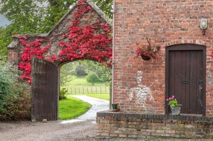 The entrance at Wyvern House, Shropshire