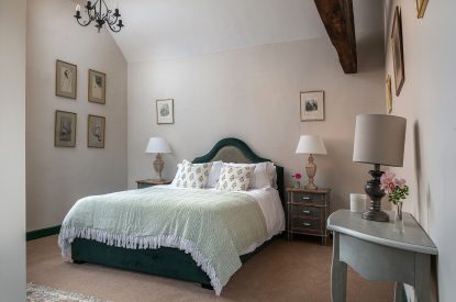 A double bedroom at Wyvern House, Shropshire