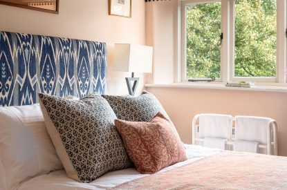 A king size bedroom at Wyvern House, Shropshire