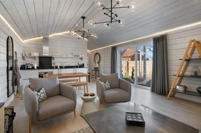 Open plan living at Priory Orchard, Essex