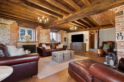 The living room at Reeves Cottage. Essex