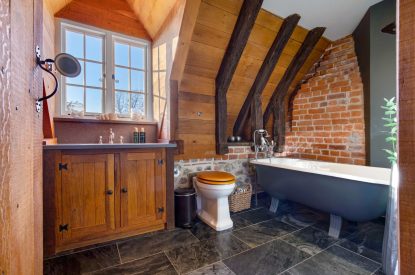 A bathroom at Reeves Cottage. Essex