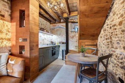 The living space at Priory Barn, Essex