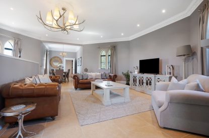 The living room at Priory Lodge, Essex