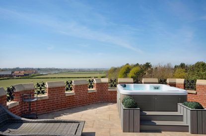 The hot tub at Priory Lodge, Essex