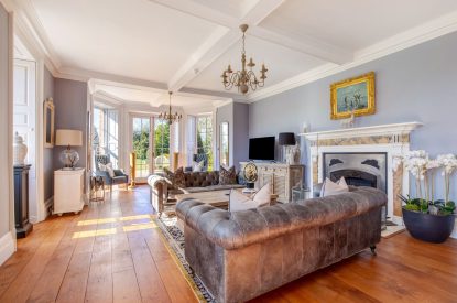 The living room at Darcy Hall, Essex 