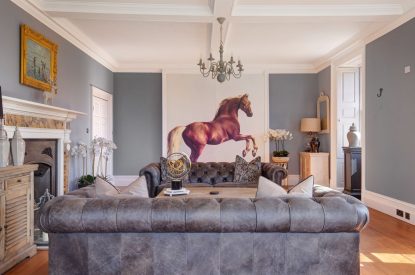 The living room at Darcy Hall, Essex 