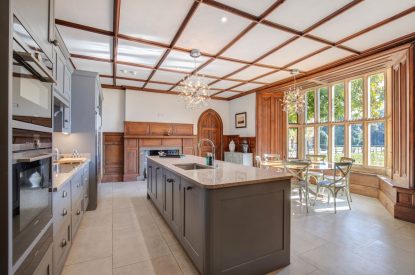 The kitchen at Darcy Hall, Essex 