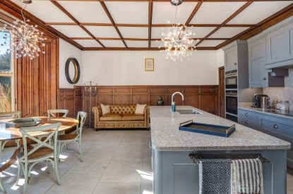 The kitchen at Darcy Hall, Essex 