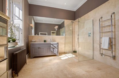 A bathroom at Darcy Hall, Essex 