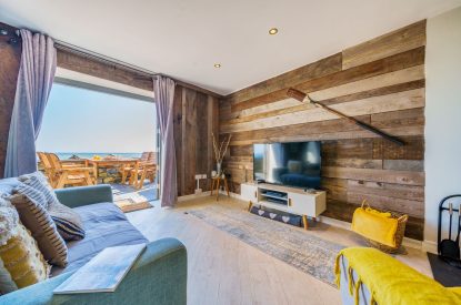 The living space at Lightkeepers Cottage, Cornwall
