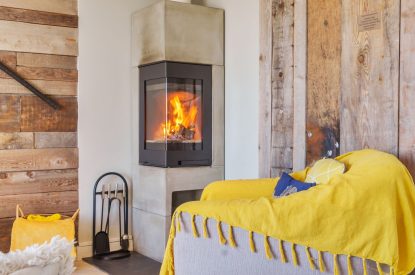 The living space at Lightkeepers Cottage, Cornwall