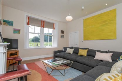 The living room at Wrenstone House, Yorkshire Dales