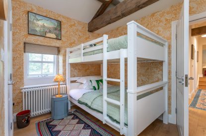 A bunk bedroom at Wrenstone House, Yorkshire Dales