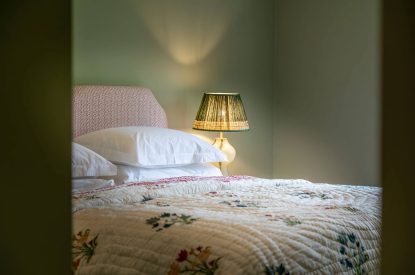 A super-king size bedroom at Stone Farmhouse, Yorkshire Dales