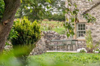 The garden at Stone Farmhouse, Yorkshire Dales