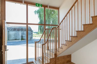 The entrance hall at Willowbrook Retreat, Yorkshire Dales