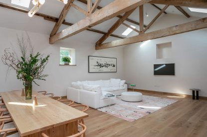 The living space at Willowbrook Retreat, Yorkshire Dales