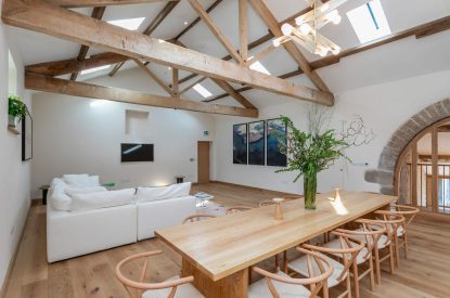 The living space at Willowbrook Retreat, Yorkshire Dales