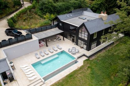 Aerial view of Halo House, Cotswolds