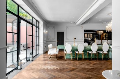 The dining area at Halo House, Cotswolds