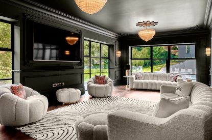 The living room at Halo House, Cotswolds