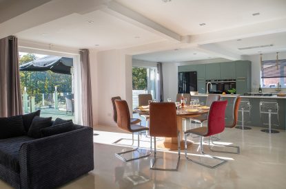 The dining kitchen at Southwoods, Hampshire