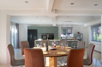 The dining kitchen at Southwoods, Hampshire