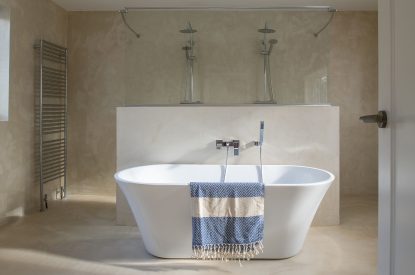 Freestanding bath at Southwoods, Hampshire