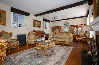 The living room at The Priory Gatehouses, Essex