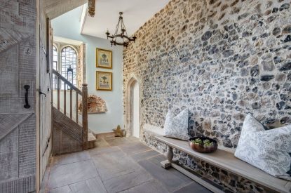 The hallway at The Priory Retreat, Essex
